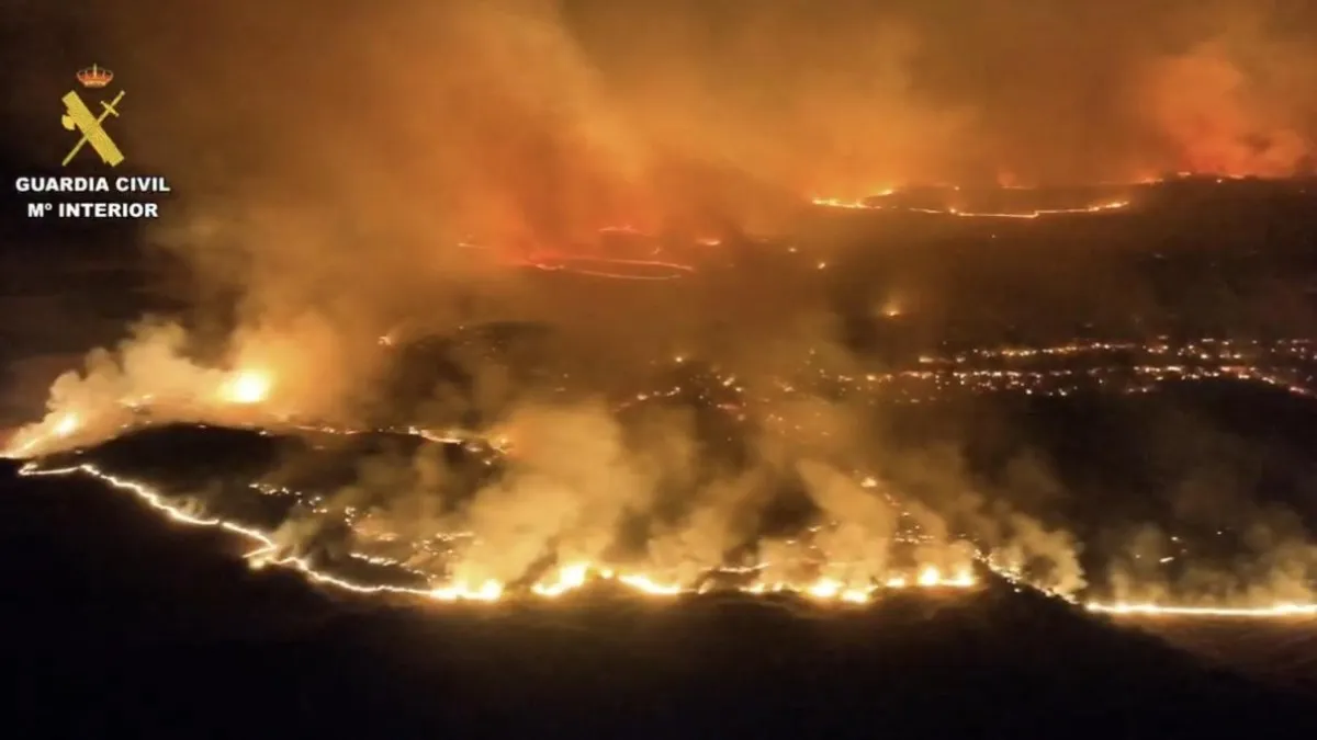 Devastating Wildfires Scorch Spain: Thousands Evacuated Amid Escalating Climate Crisis
